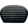(image for) Le Pera Sissy Bar Pad - Pleated shiny black vinyl