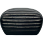 (image for) Sissy Bar Pad Pleated Shiny Black Vinyl