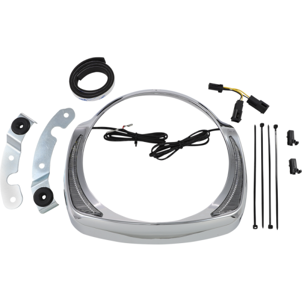 (image for) Fang Headlight Bezel Chrome (Run only)