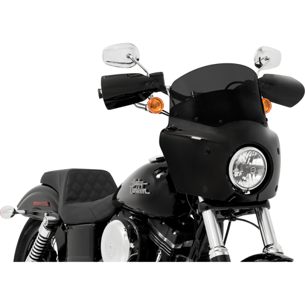 (image for) MEMPHIS SHADES HD 9" Dark black smoke Solid Windshield