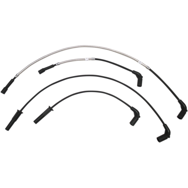 (image for) Braided Spark Plug Wires Polished Stainless