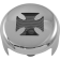 (image for) Chrome Horn Cover W/ Black Cross