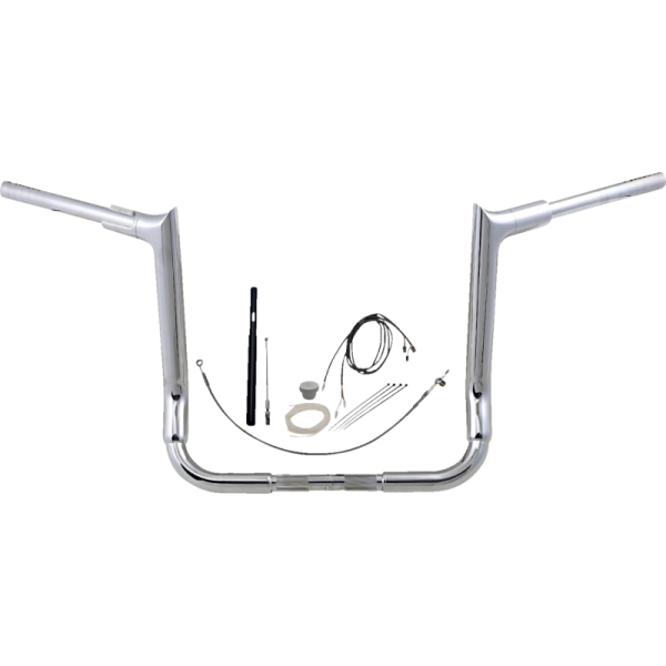 (image for) FAT BAGGERS INC Fat Baggers Pointed Top EZ Install Handlebar 14" Chrome