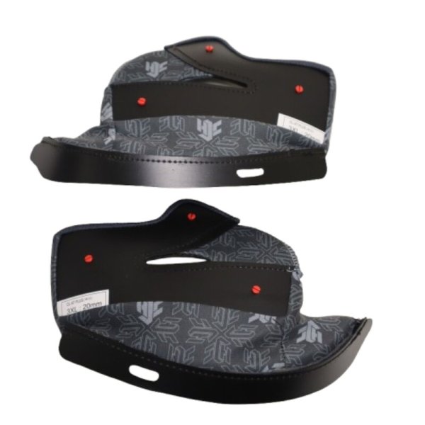(image for) HJC CL-X7 Cheek Pads, 5X (14 mm) - Gray