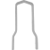 (image for) Chrome Short Square Sissy Bar