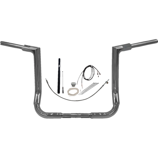 (image for) FAT BAGGERS INC Fat Baggers Flat Top EZ Install Handlebar 14" Chrome