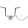 (image for) Flat Top Handlebar Kit - 14" Rise - Chrome