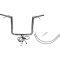 (image for) Fat Baggers Flat Top EZ Install Handlebar 14" Chrome