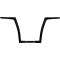 (image for) Flat Top Handlebar Gloss Black 14 Inch