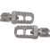 (image for) Joker Machine Adjustable Stubby Footpegs, Clear Anodized