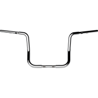 (image for) Chrome 1 1/4" Twin Round Handlebars, 12" End Rise