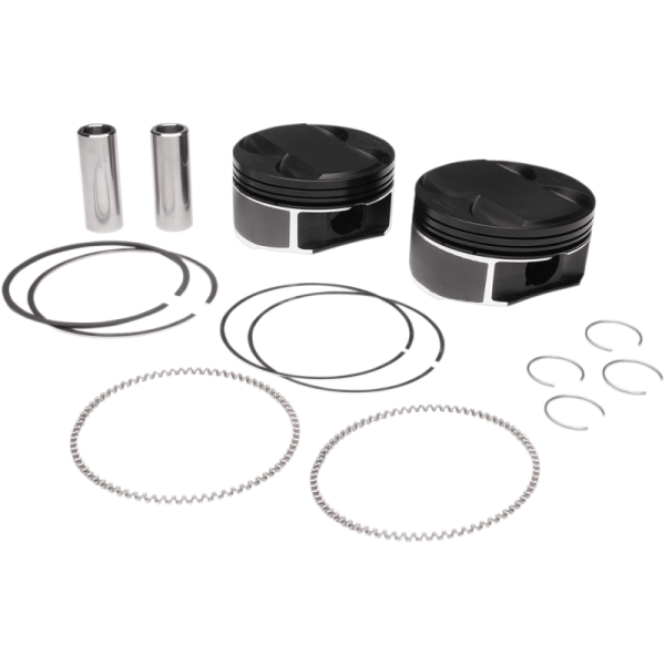 (image for) WISECO PISTON Black Edition Piston Kit - 107 cu. in.
