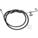 (image for) Black Vinyl-Coated Rear Brake Line Kit 1741-6335