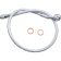 (image for) Sterling Chromite Upper Front Brake Line for 22-23 FXLRS/FXLRST, 23 FXFBS