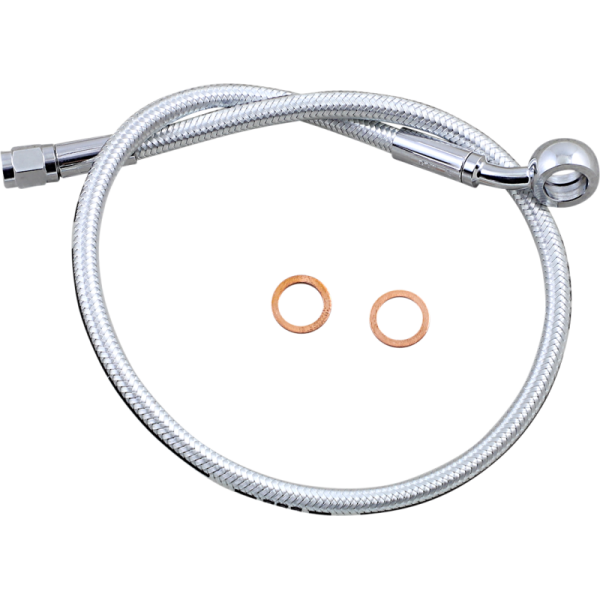 (image for) MAGNUM Sterling Chromite Upper Front Brake Line for 22-23 FXLRS/FXLRST, 23 FXFBS