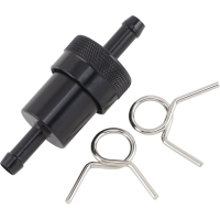 (image for) EMGO Anodized Aluminum Fuel Filter - 5/16" Black