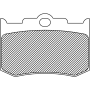 (image for) Organic Aramid Fiber Brake Pad 1720-0208