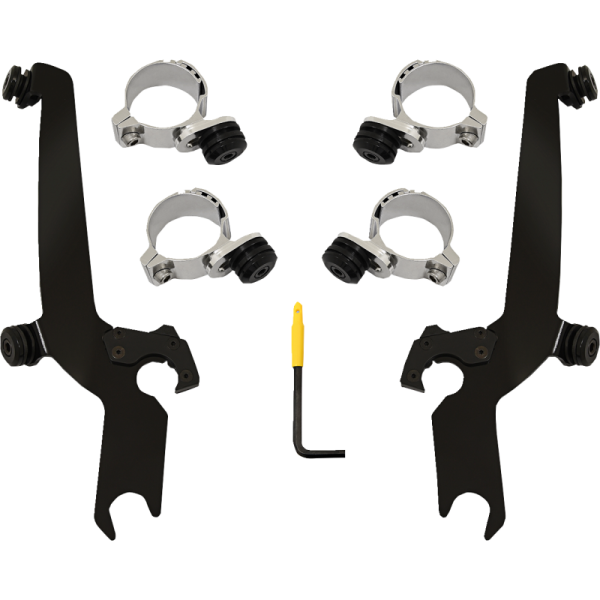 (image for) MEMPHIS SHADES METRIC Trigger-Lock Mount Kit, Black for Honda CMX300/500 Rebel 20-23