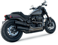 (image for) MotoPro 4.5" Slip-On Mufflers, Black with Black End Caps