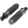 (image for) Drag Specialties Custom Male Mount Footpegs, Black w/ Clear Cuts