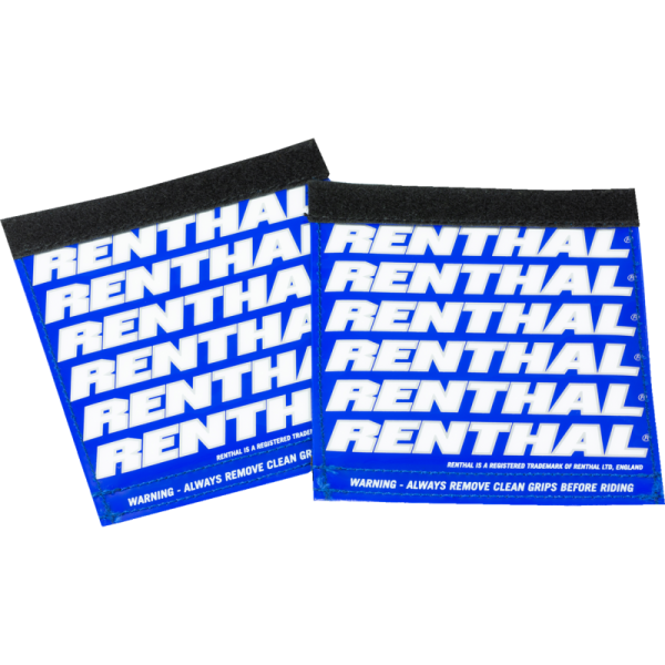 (image for) Renthal Clean Grip Covers - Blue/Silver/White