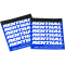 (image for) Renthal Clean Grip Covers - Blue/Silver/White