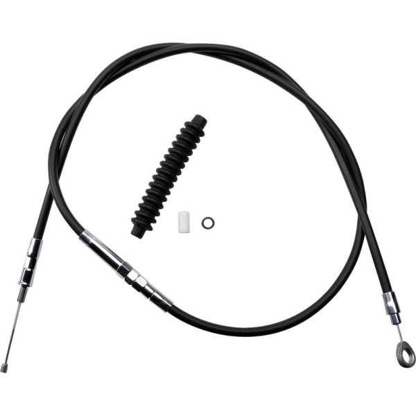 (image for) Drag Specialties High Efficiency Black Vinyl Clutch Cable (Custom Length)