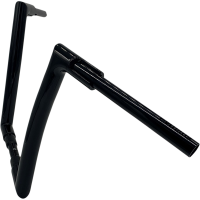 (image for) EZ Install Flat Top Handlebar - Gloss Black, 14” Rise