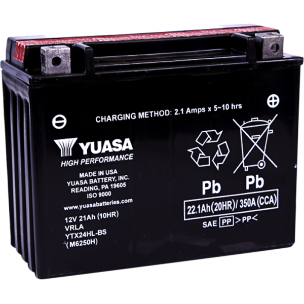 (image for) Yuasa High-Performance AGM Battery YTX24HL-BS