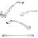 (image for) Deep Cut Foot Control Kit, solo, chrome