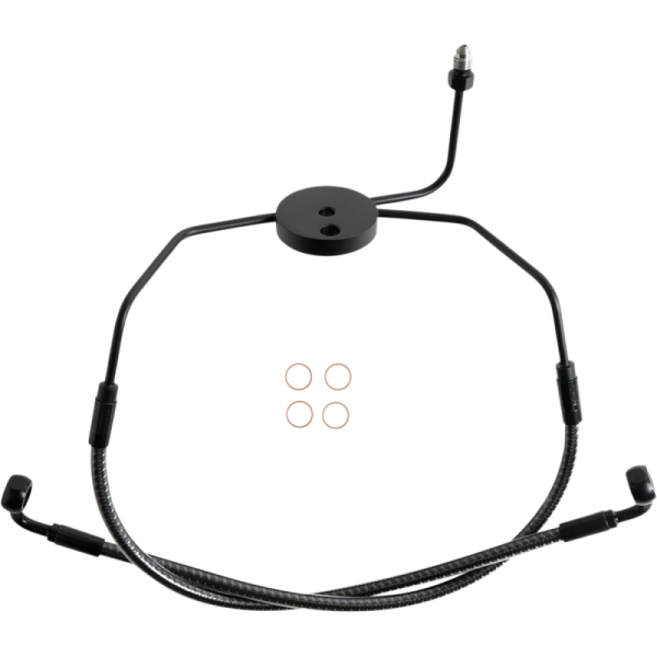 (image for) MAGNUM Karbonfibr Lower Front Brake Line for 10-13 FLTRX, 11-13 FLTRX