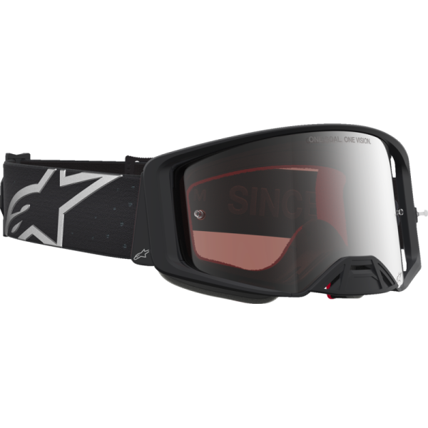 (image for) ALPINESTARS GOGGLES Alpinestars Supertech Goggles - Vesta Black Matte/Silver (Mirror Silver Lens)