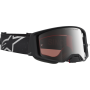 (image for) Alpinestars Supertech Goggles - Vesta Black Matte/Silver (Mirror Silver Lens)
