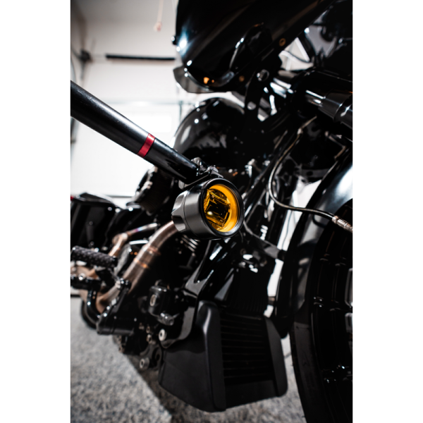 (image for) Custom Dynamics ProBEAM LED Halo Fog Light, Black/Yellow Lens