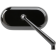 (image for) Forged Oval Mirror Black Anodized - Right