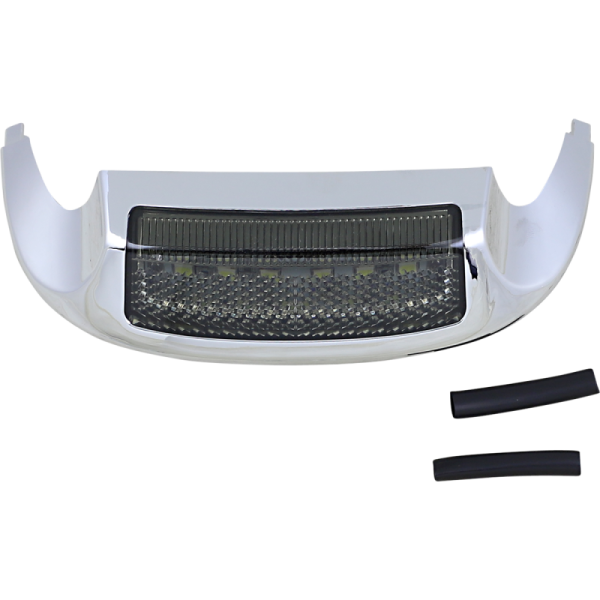 (image for) Custom Dynamics LED Front Fender Tip Assembly Chrome/White/Smoke