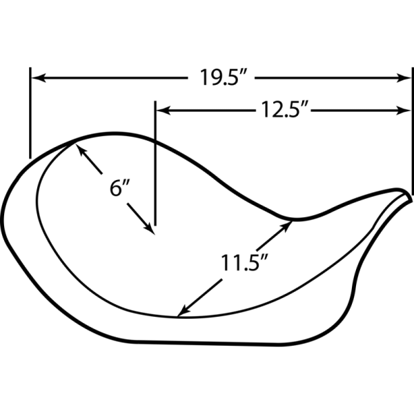 DRAG SPECIALTIES SEATS Drag Specialties Low-Profile Solo Seat for Dyna Glide