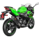 (image for) Akrapovič Single Carbon Muffler w/ Carbon End Cap (Race) for Kawasaki EX400 Ninja 400 18-25, Z400 19-25