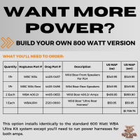 (image for) 600-Watt Amp/Front/Rear Speaker Kit for Ultras (Batwing)