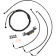 (image for) LA Choppers Midnight Braided Standard Kit for 21-23 FLHTK/FLHX (8-10in.)