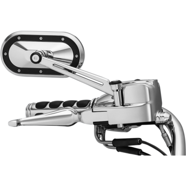 (image for) Classic Stem Mirror, Chrome w/ satin black mirror stems