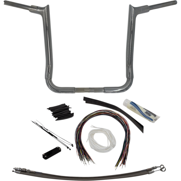 (image for) FAT BAGGERS INC Fat Baggers Pointed Top EZ Install Handlebar 16" Chrome