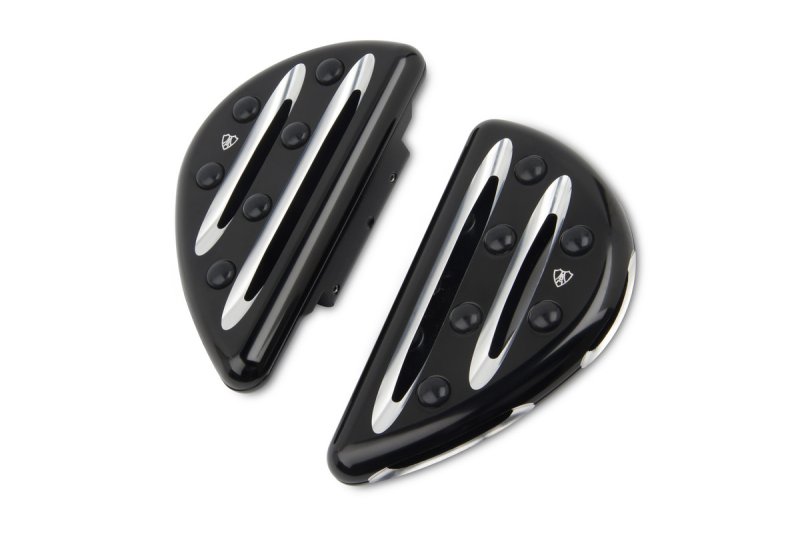 (image for) Arlen Ness Adjustable Passenger Floorboards Deep Cut Black