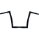 (image for) 1 1/4" EZ Install Flat Top Handlebars - Gloss Black, 12" Rise