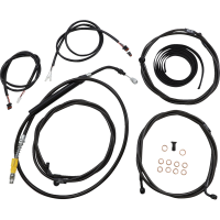 (image for) LA Choppers Midnight Braided Plug-and-Play Kit for 21-23 FLHTK/FLHX (12-14in.)