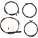 (image for) LA Choppers Midnight Braided Standard Kit for 21-23 FLHTK/FLHX (18-20in.)