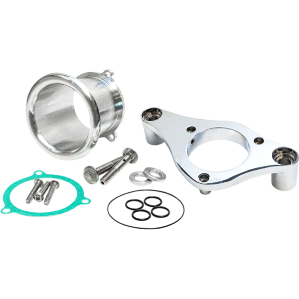 (image for) FEULING OIL PUMP CORP. 3" Velocity Stack with Backing Plate - Chrome