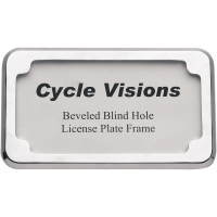 (image for) Beveled License Plate Frame Chrome