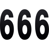 (image for) Standard Numbers - 8" Black - No. 6