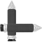 (image for) Memory Foam Grips Small Spiked Chrome